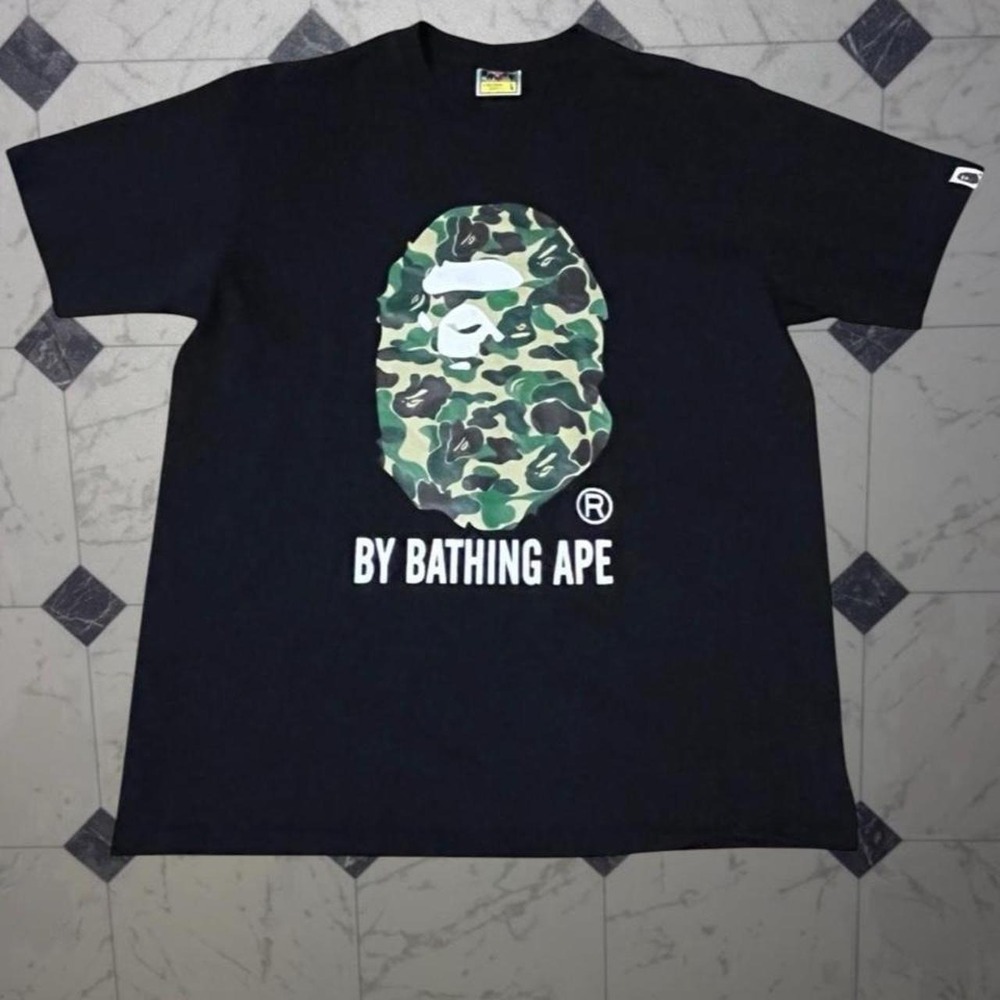 BAPE ABC Camo Ape Head Graphic Tee Black Size S